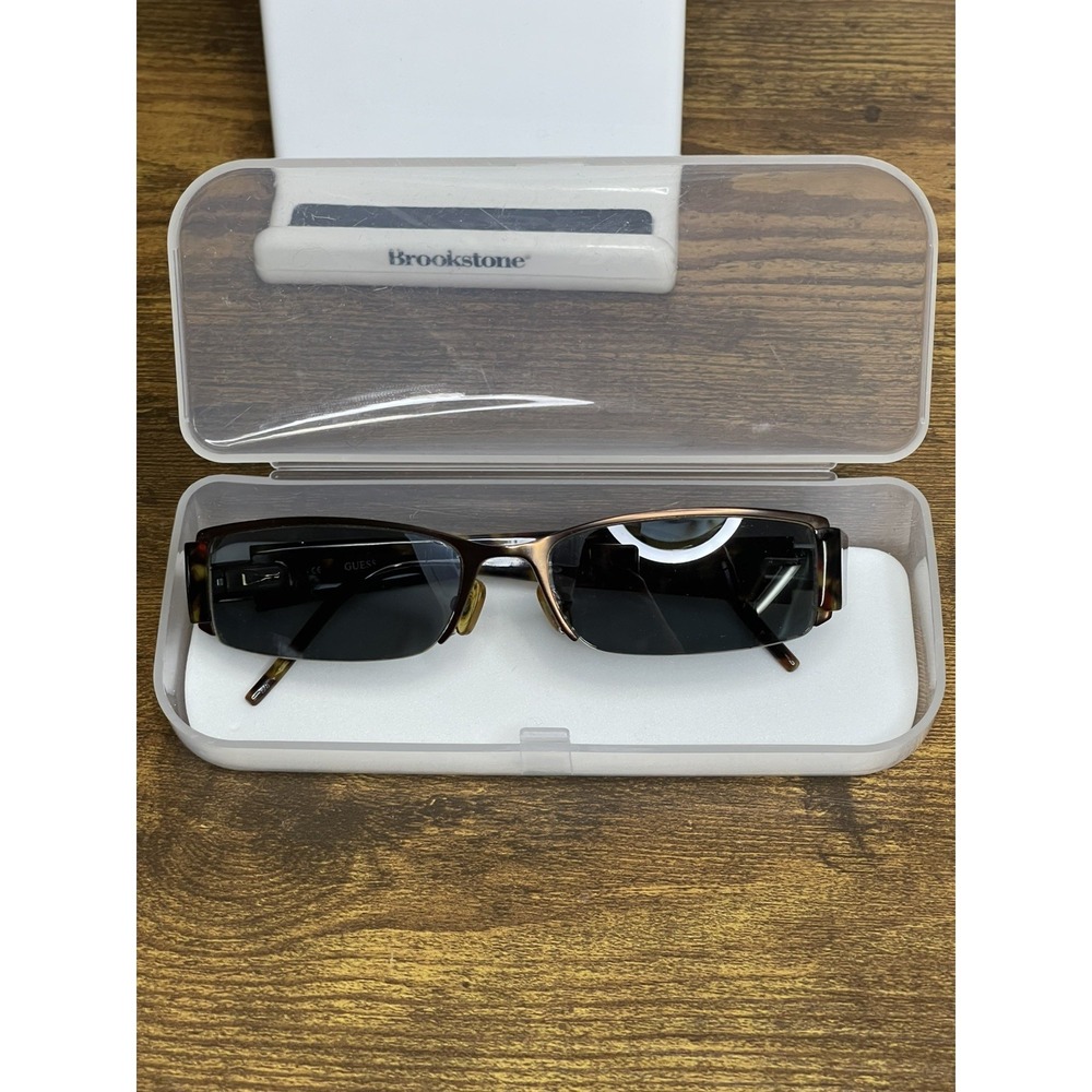 Guess Eyeglasses Frame GU 1558 Brown Havana 53-16-135 Half Rim Frame
